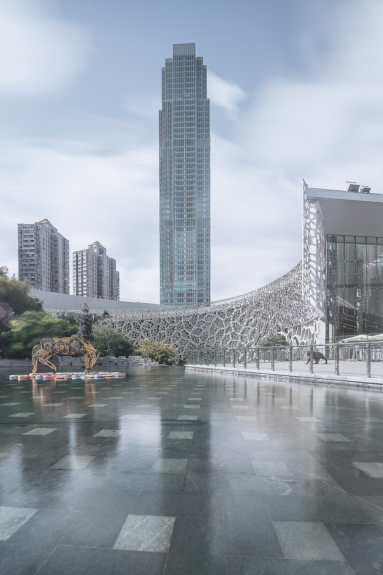 绿色之境onemuseumplace静安博华广场建筑影像