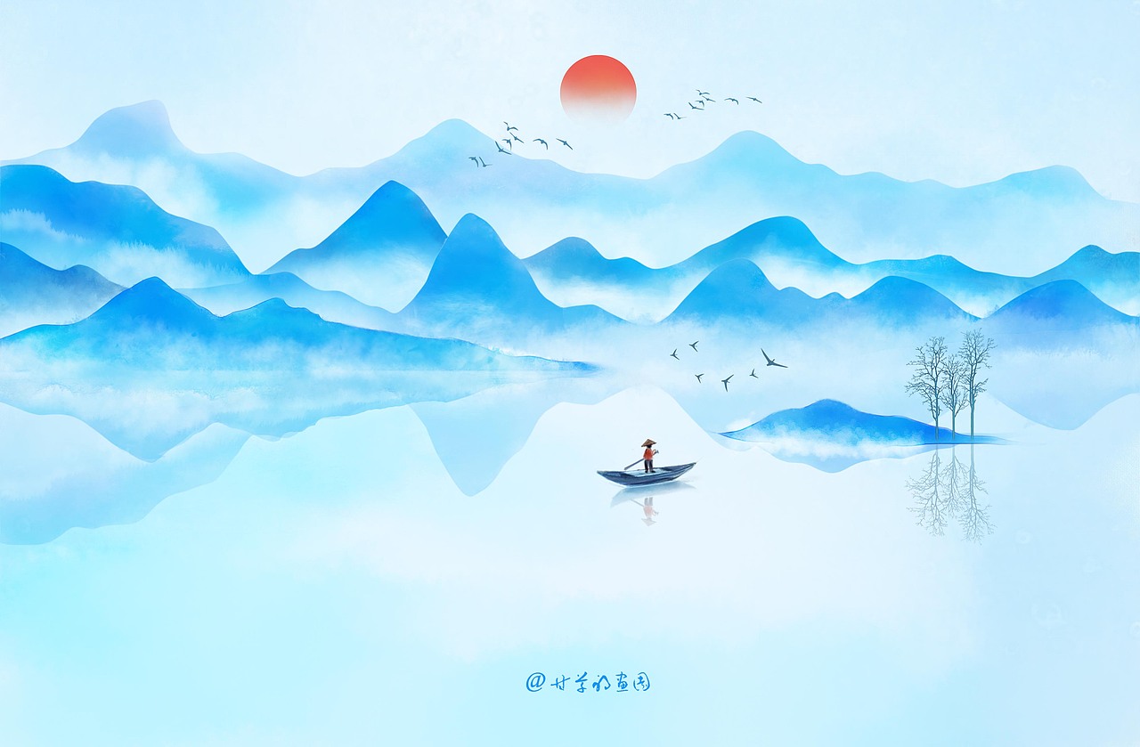 一叶孤舟一江暖水