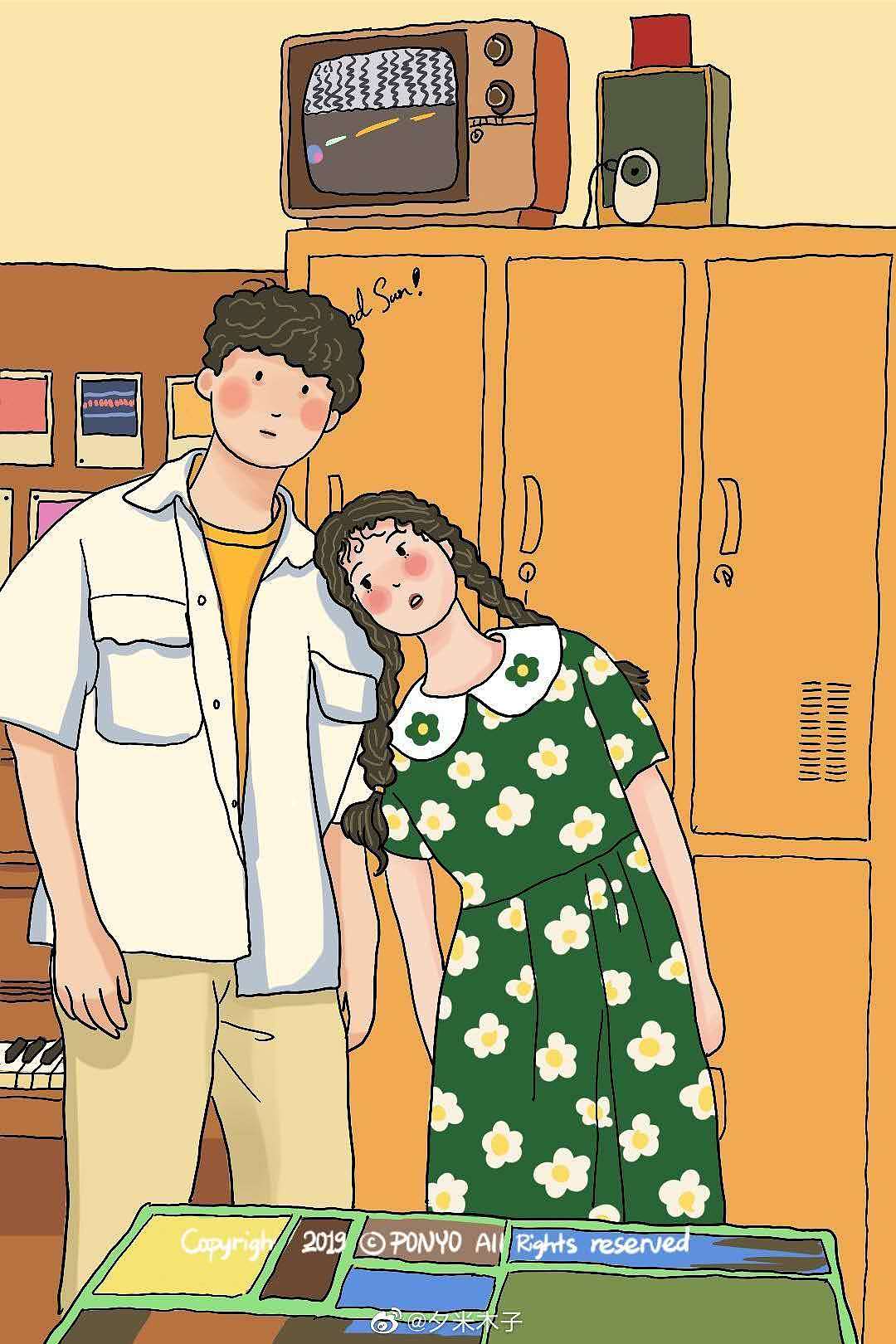 今日分享知画哟插画老师_夕米木子