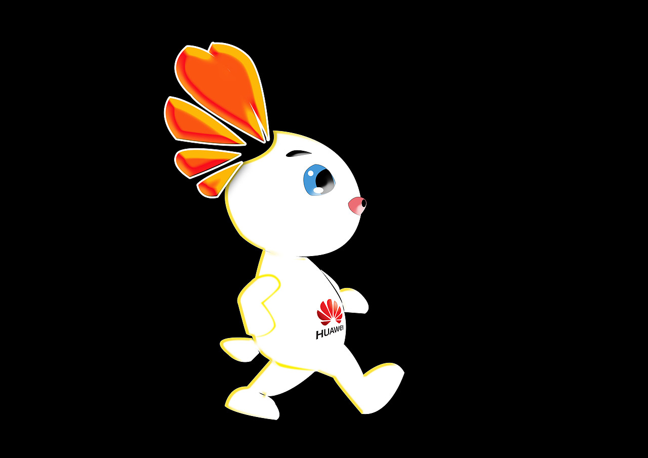 华为花粉吉祥物--动力兔