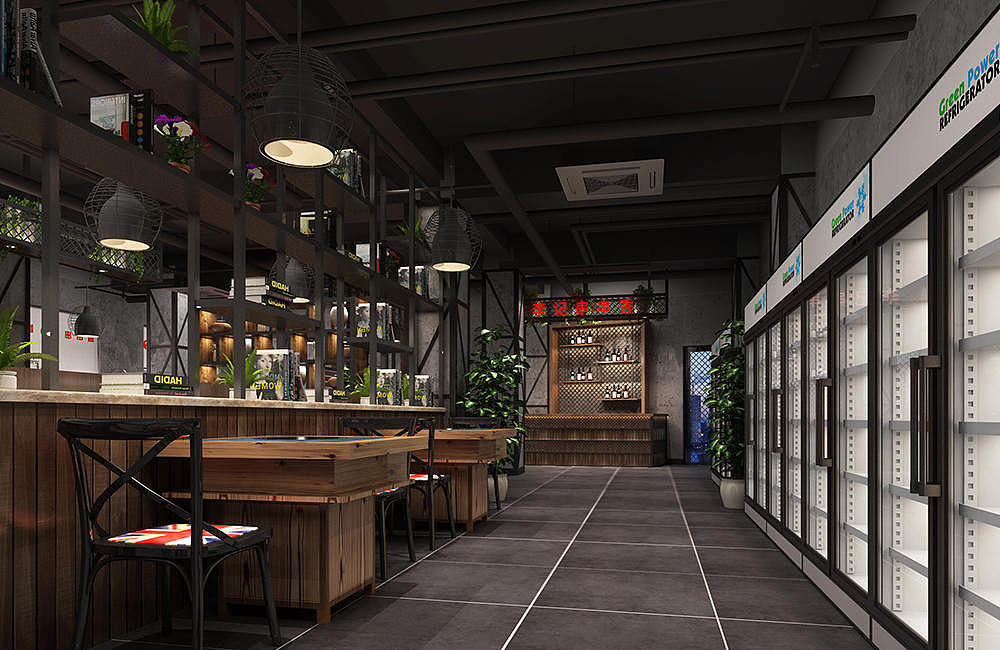 郑州火锅店设计公司_李记串串香火锅店设计_京创装饰