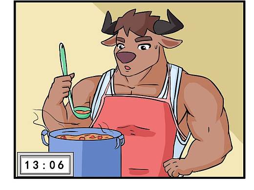 《肌友一籮筐》093：大牛的休息日（個人主頁-ZMzc5MzA1NzI=） - 短篇/格漫 - 站酷設計師大牛健身漫畫原創(chuàng)素材 - 站酷ZCOOL