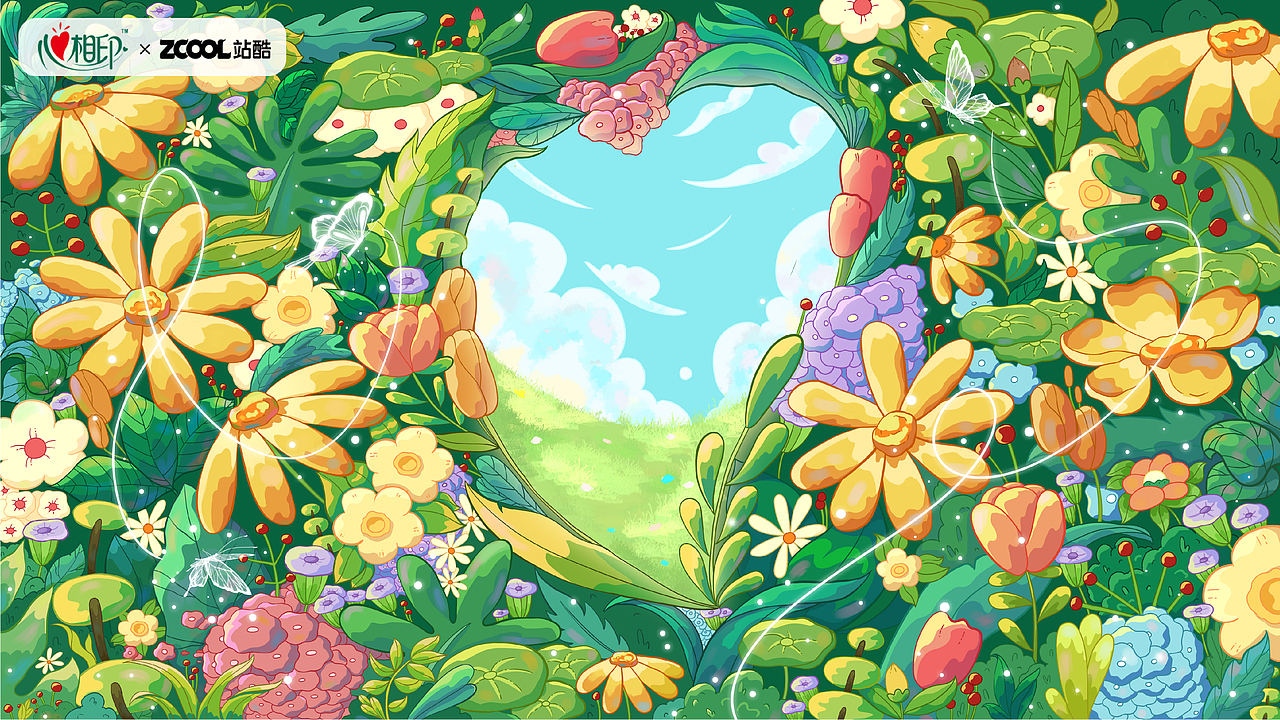 心相印·无畏心世界（图ZMzM1MzE0OTg0） - 商业插画 - 站酷设计师苗喵苗喵原创素材 - 站酷ZCOOL