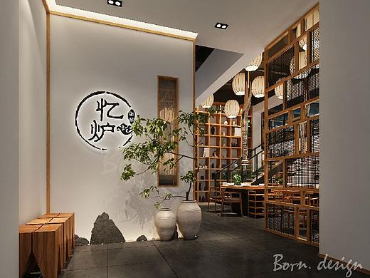 南京雷记忆炉烤肉社餐厅设计永不过时的造型