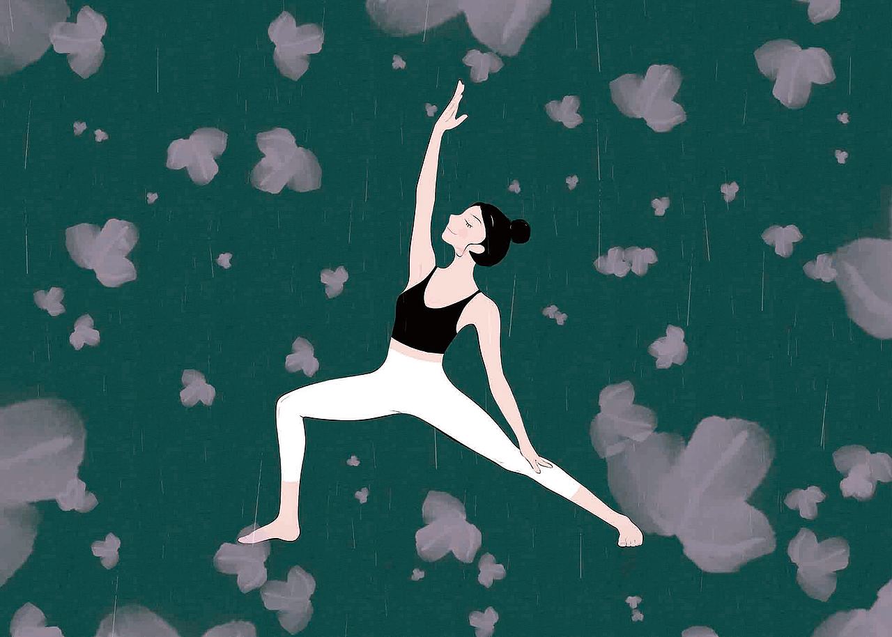 瑜伽|平面|图案|独归者_原创作品-站酷zcool