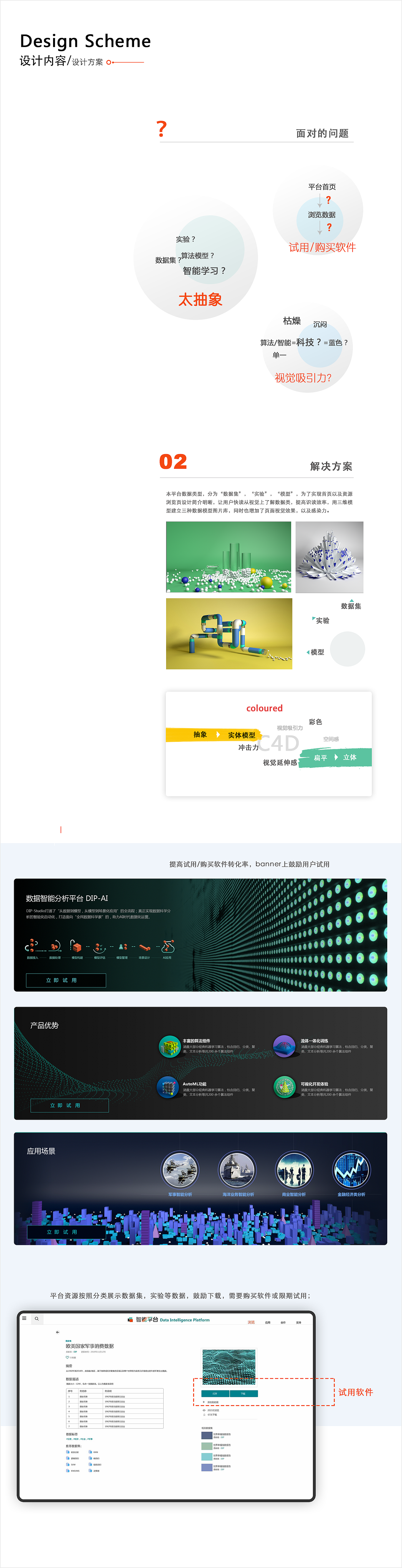 2019年智能平台网站以及软件UI设计总结