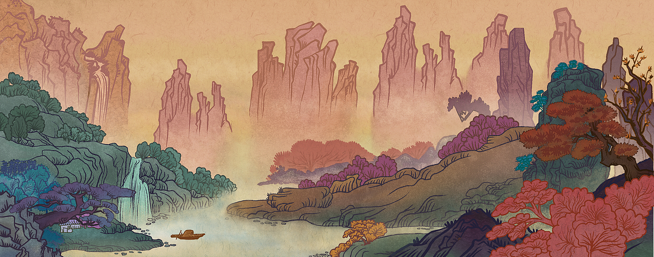 《狐仙》动画场景（图ZNDE3NzUzMjQ=） - 动画片 - 站酷设计师Sheep苏原创素材 - 站酷ZCOOL