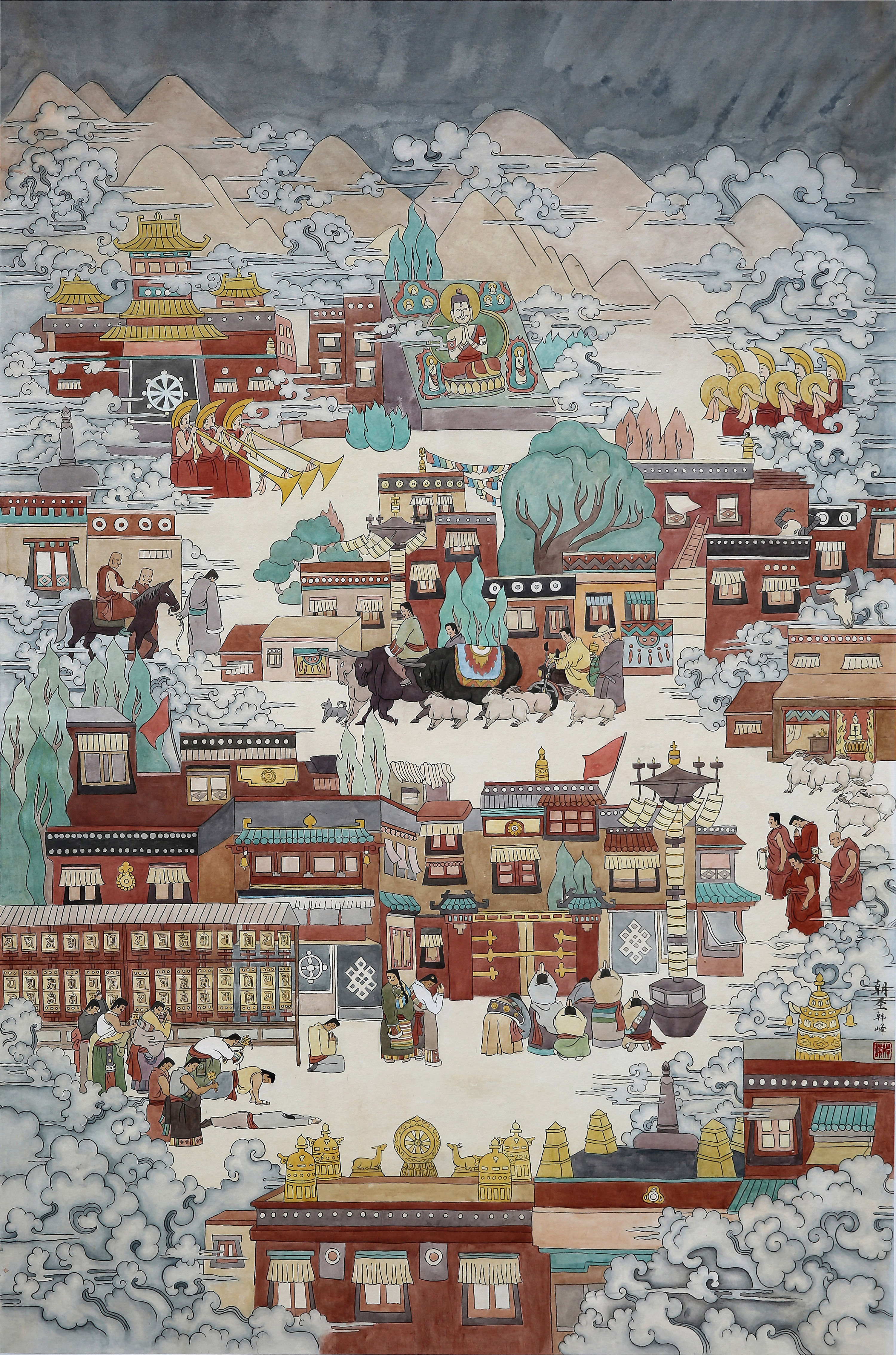 我是毕业生〕藏族系列绘画 #青春答卷2017