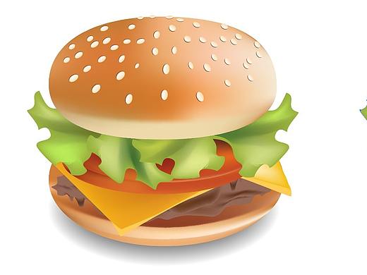 AI 画汉堡 矢量图（个人主页-ZNDYzNzE2NjA=） - 图案 - 站酷设计师XinG19原创素材 - 站酷ZCOOL