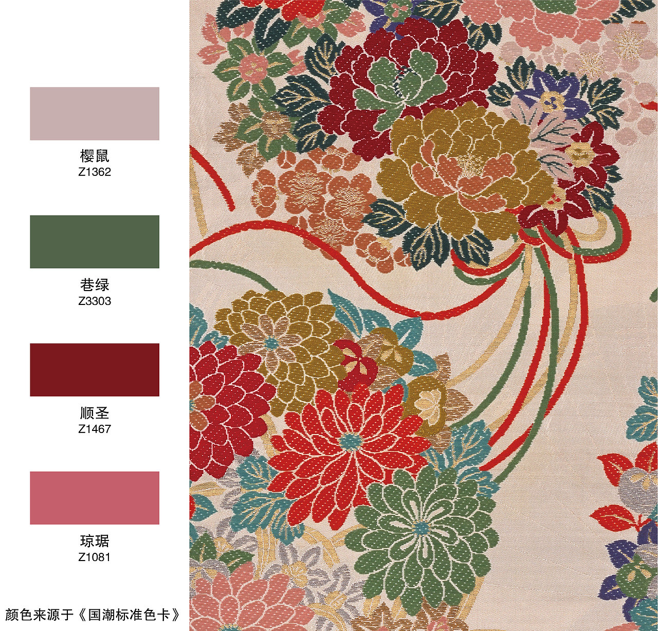 传统印染布料配色（图ZMjgxOTYwMzIw） - 图案 - 站酷设计师色彩通原创素材 - 站酷ZCOOL