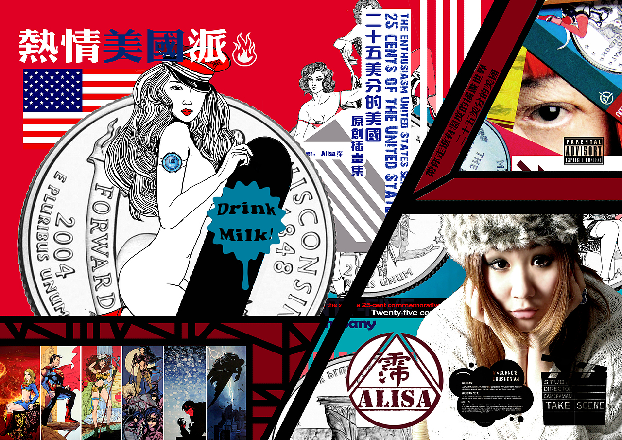 25美分的美国原创画集封面设计分页