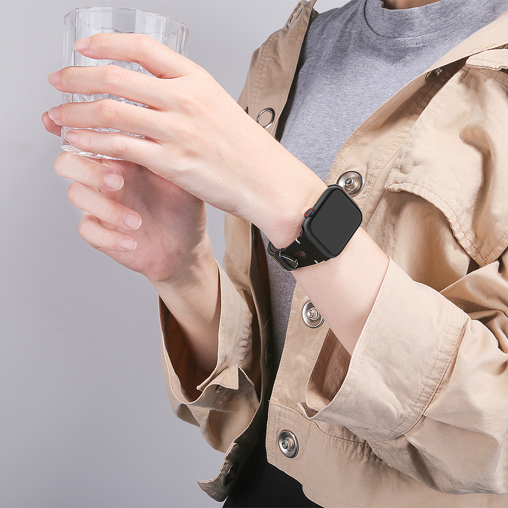 实拍苹果手表表带场景佩戴图