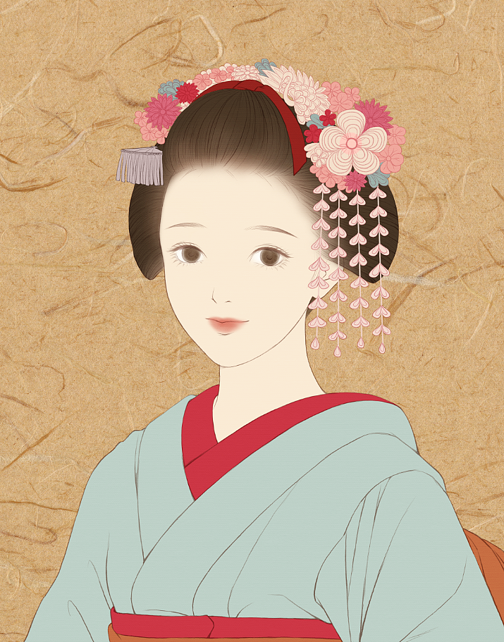 原创作品《艺伎》