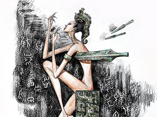 青铜器系列插画