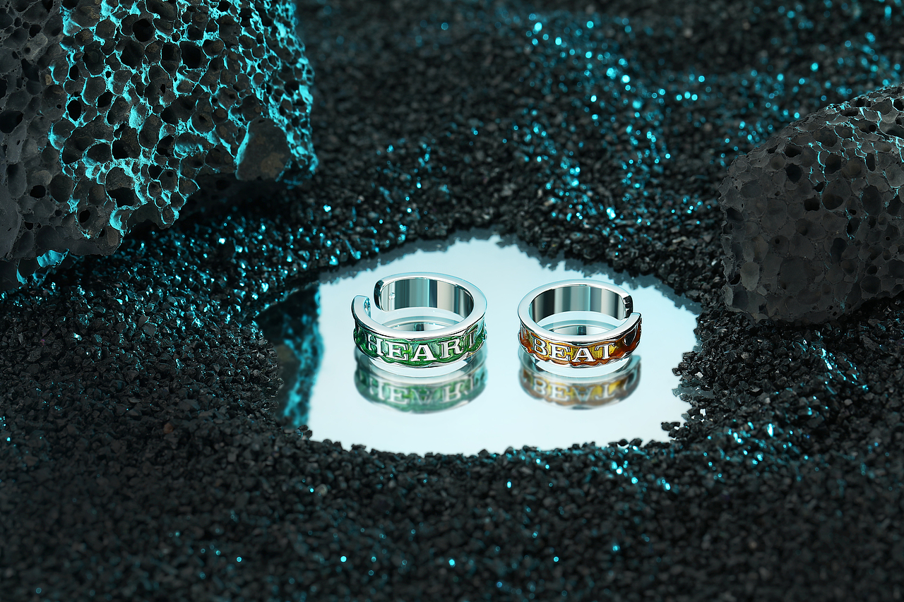 珠宝拍摄 电商产品摄影 项链戒指 镜面