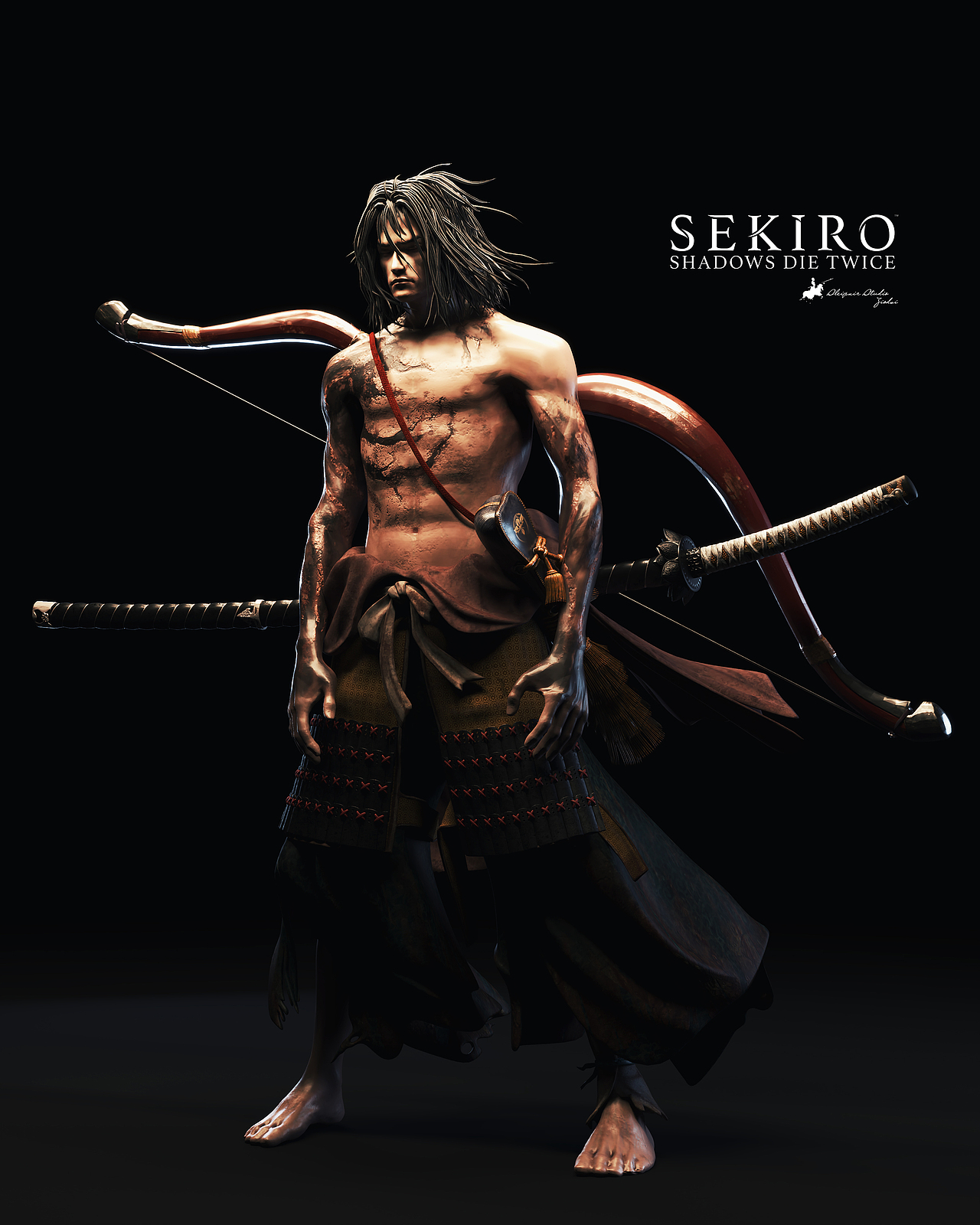 只狼 苇名弦一郎（图ZMzU0NjUwNjY4） - 人物/生物 - 站酷设计师ziodai原创素材 - 站酷ZCOOL