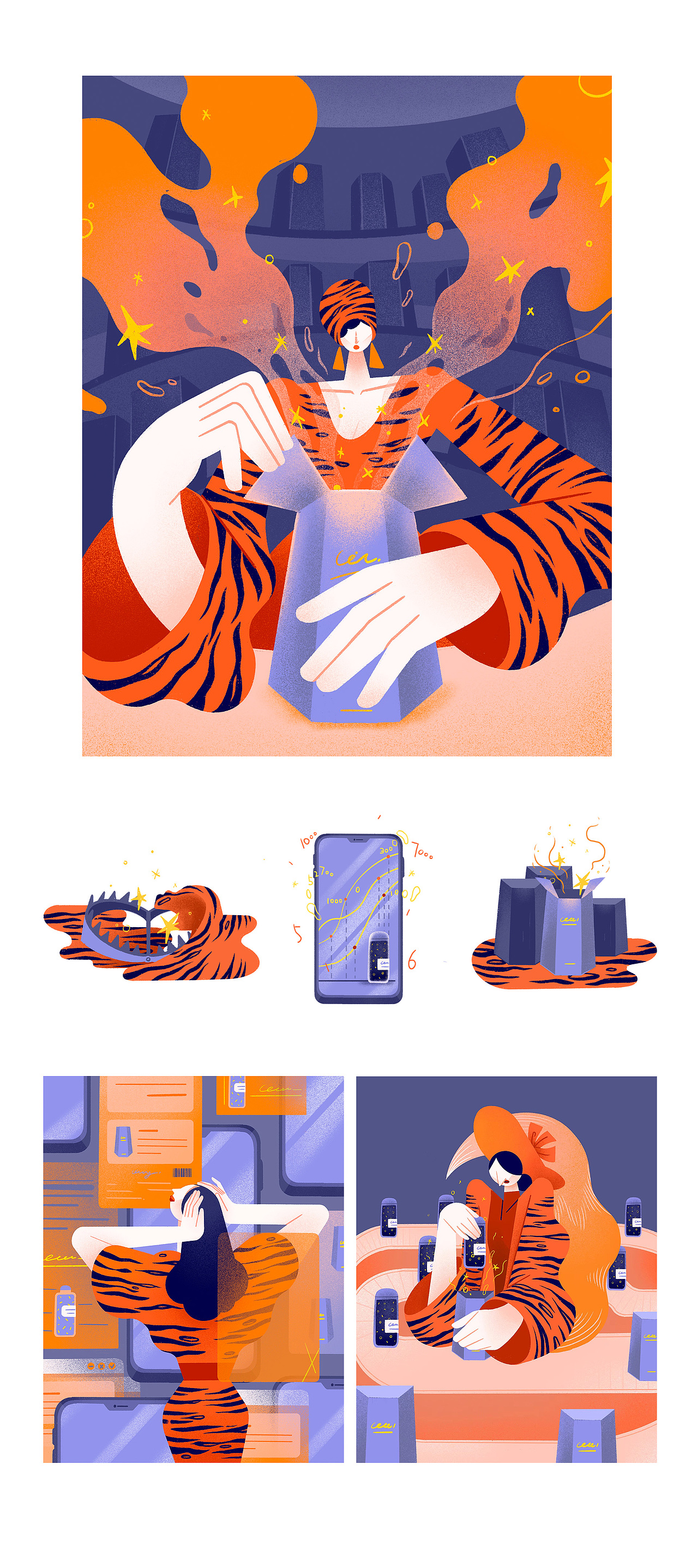 2022-2023年插画总结（图ZMzQyNjMzMDA0） - 艺术插画 - 站酷设计师三井小默原创素材 - 站酷ZCOOL