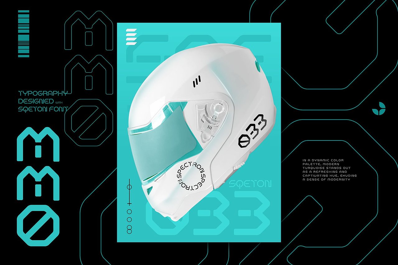 未来主义工业科幻机甲潮流科技品牌海报标题英文字体