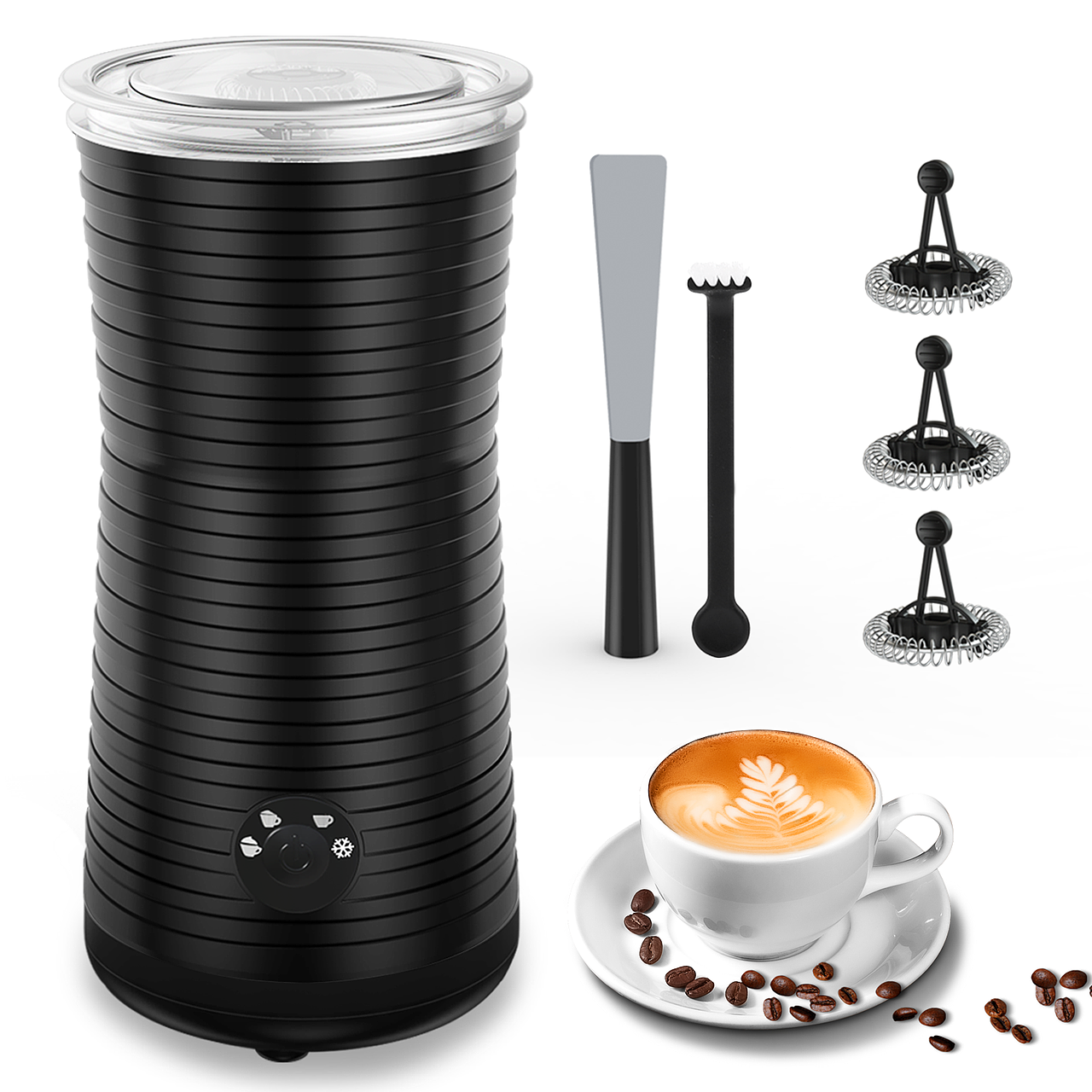 【防滑泡奶机-黑色】亚马逊精品主图|A+页