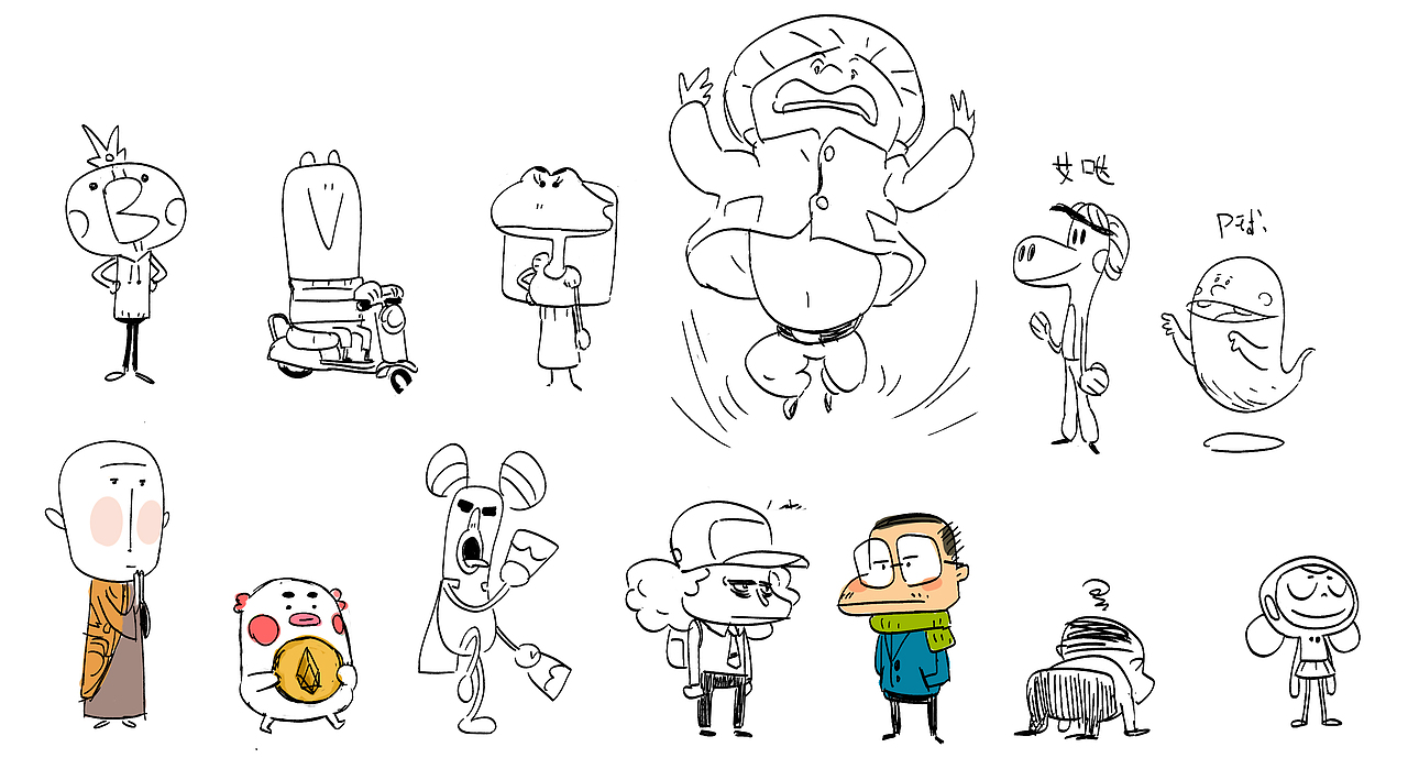 一些动画角色设计（图ZMTY3MDQxNzg4） - 概念设定 - 站酷设计师画画的马小贱原创素材 - 站酷ZCOOL