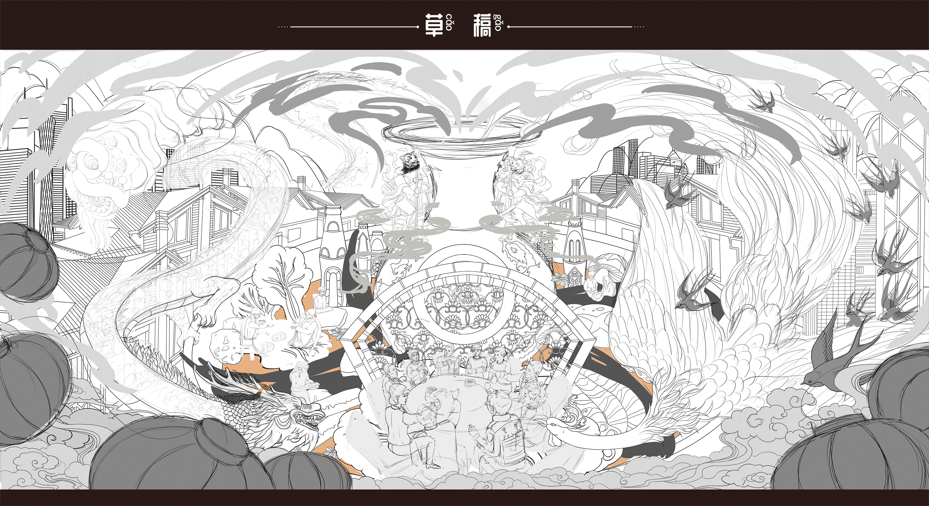 《福庆绵绵》- 虎年迎新春，闹元宵插画（图ZMjg4MTM0MjIw） - 商业插画 - 站酷设计师高高高YyG原创素材 - 站酷ZCOOL