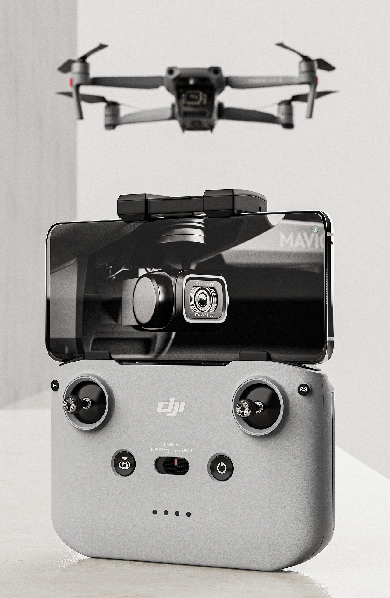 DJI大疆无人机渲染