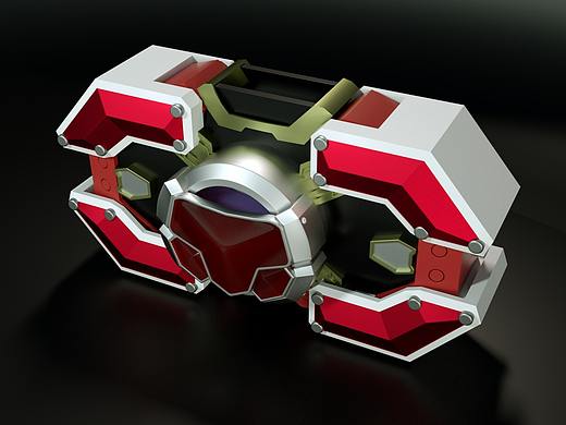 C4D 铠甲勇士刑天召唤器建模渲染
