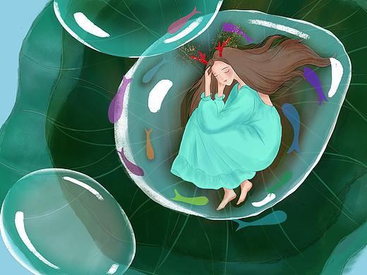 梦境（个人主页-ZNTc3MTU2NjQ=） - 儿童插画 - 站酷设计师乔木深原创素材 - 站酷ZCOOL