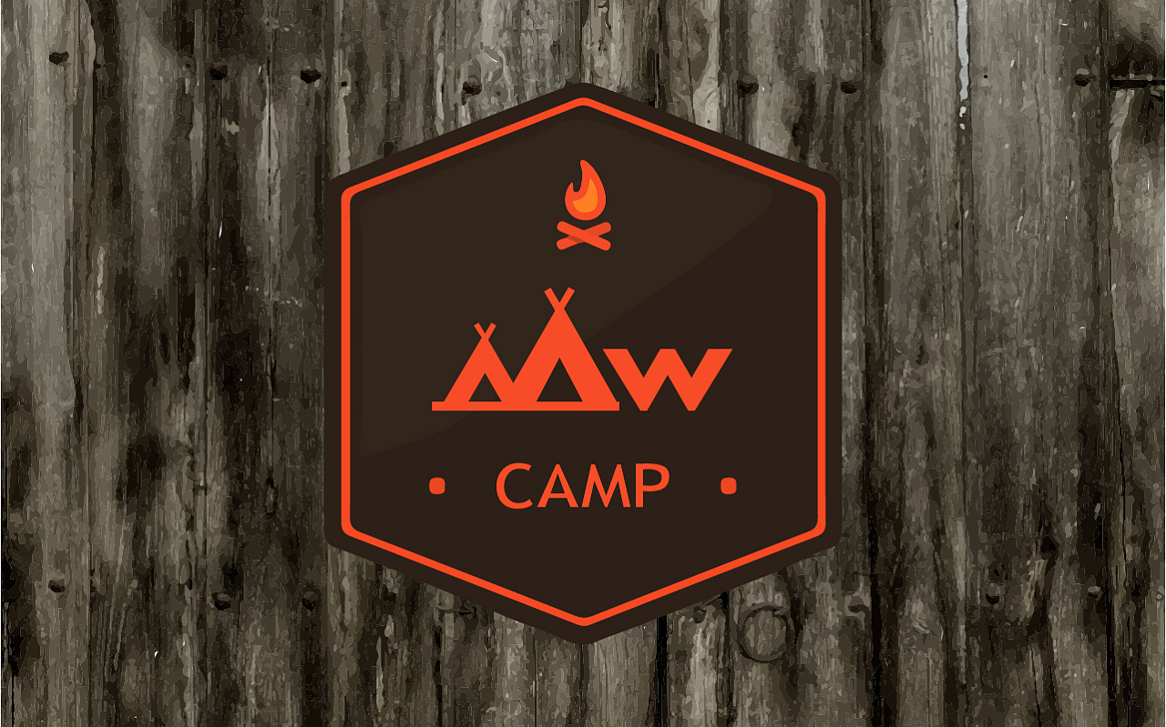 mwcamp 营地 logo一组