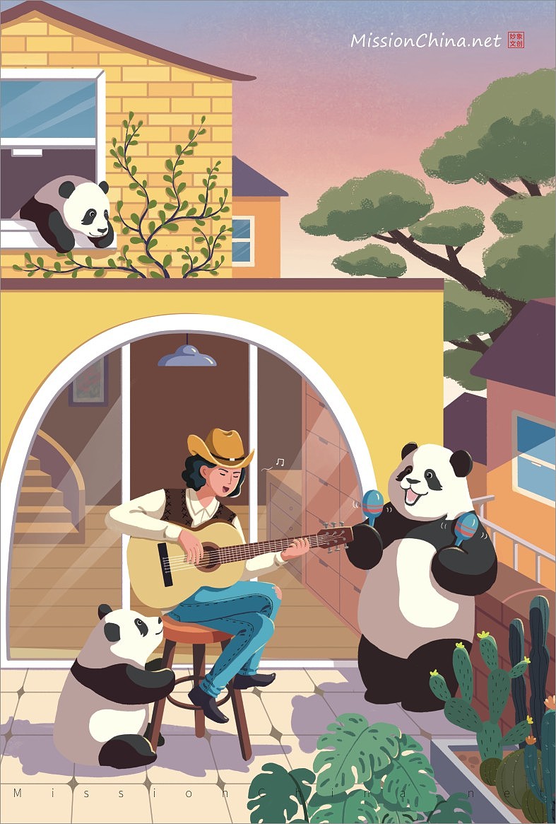 妙象插画“熊猫生活”系列（图ZMTU2MjE5OTg0） - 商业插画 - 站酷设计师妙象原创素材 - 站酷ZCOOL