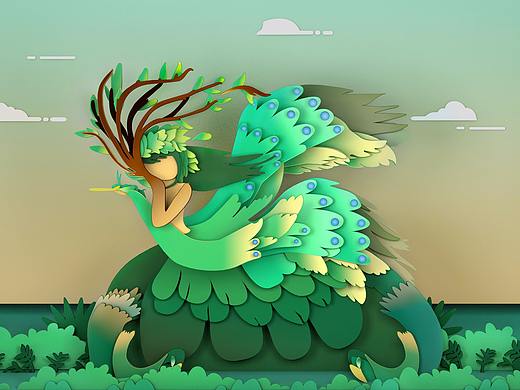 C4D基础操作——剪纸风格场景制作