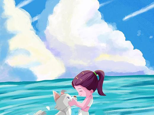 治愈场景插画