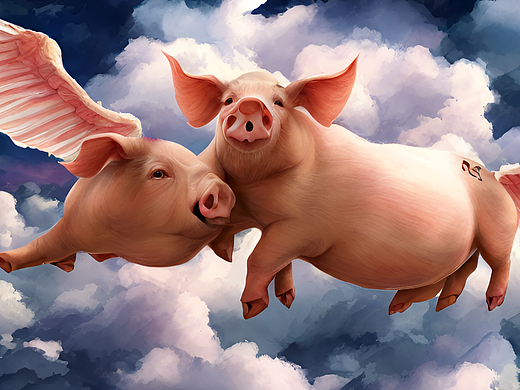 飛在云上的豬（個人主頁-ZNjM2NzQ3OTY=） - AI作品 - 站酷設(shè)計師未時雨原創(chuàng)素材 - 站酷ZCOOL