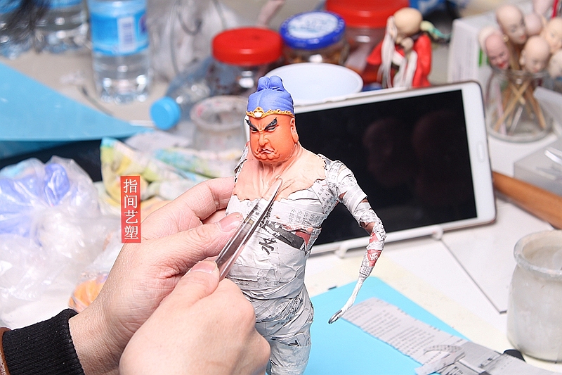 贺加贵面塑软陶(关羽）（图ZNzk5MjEyMDA=） - 手办/模玩 - 站酷设计师贺加贵3D翻糖原创素材 - 站酷ZCOOL