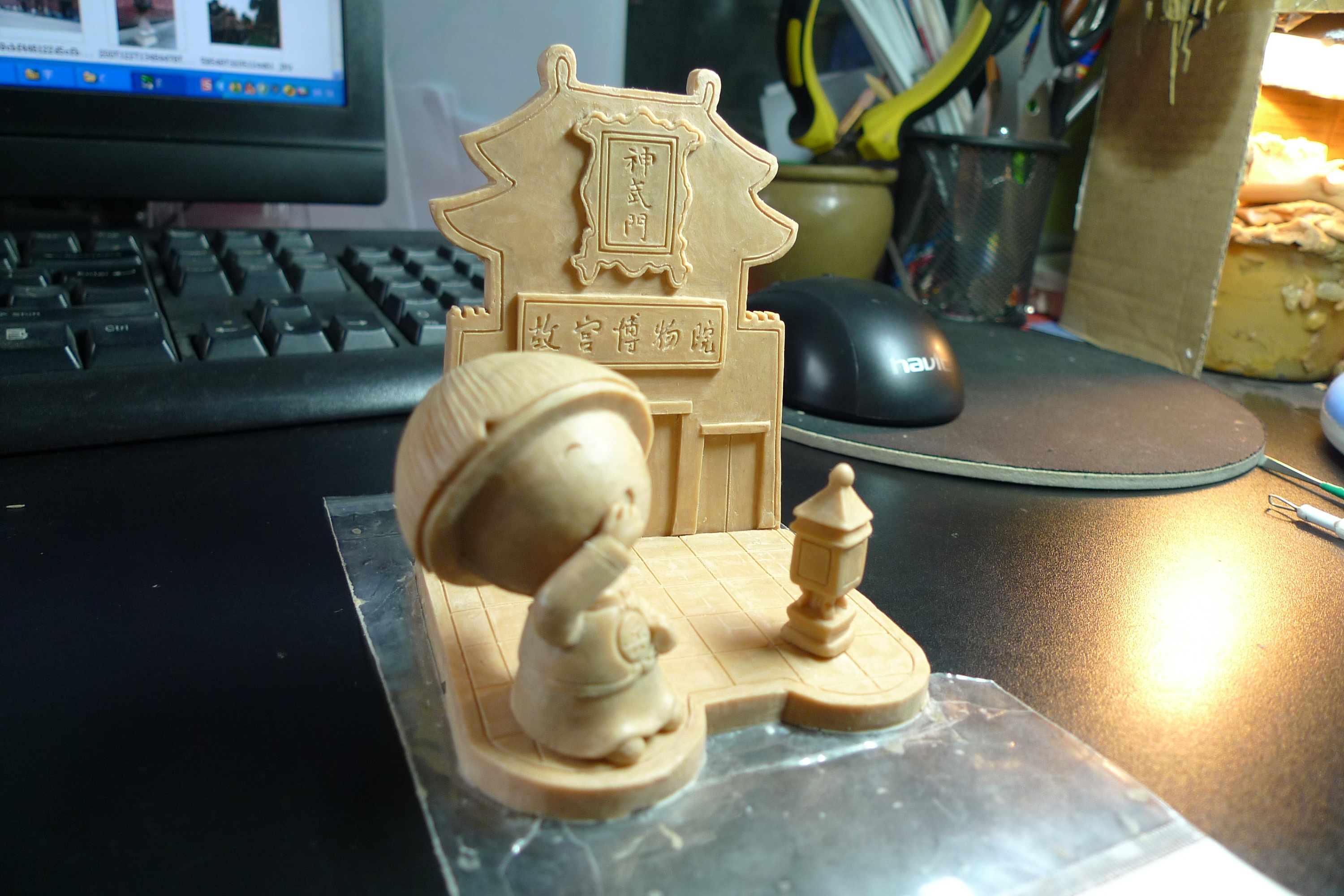 故宫娃娃泥稿大合集|手工艺|手办/模玩|泥人卢私定工作室 - 原创作品