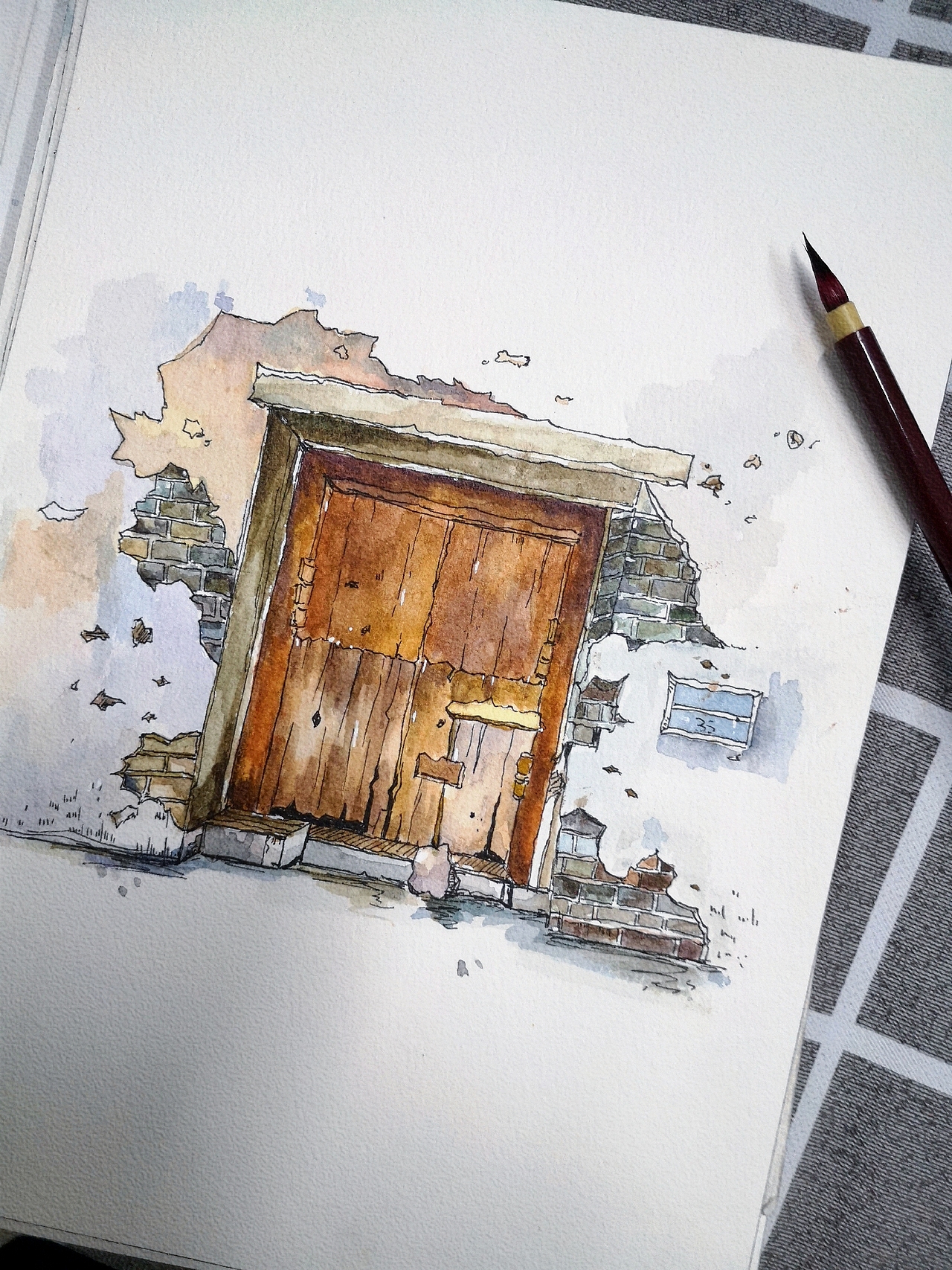 水彩画（图ZMjQ2NzIwNDI0） - 绘画 - 站酷设计师哩哩哩er原创素材 - 站酷ZCOOL