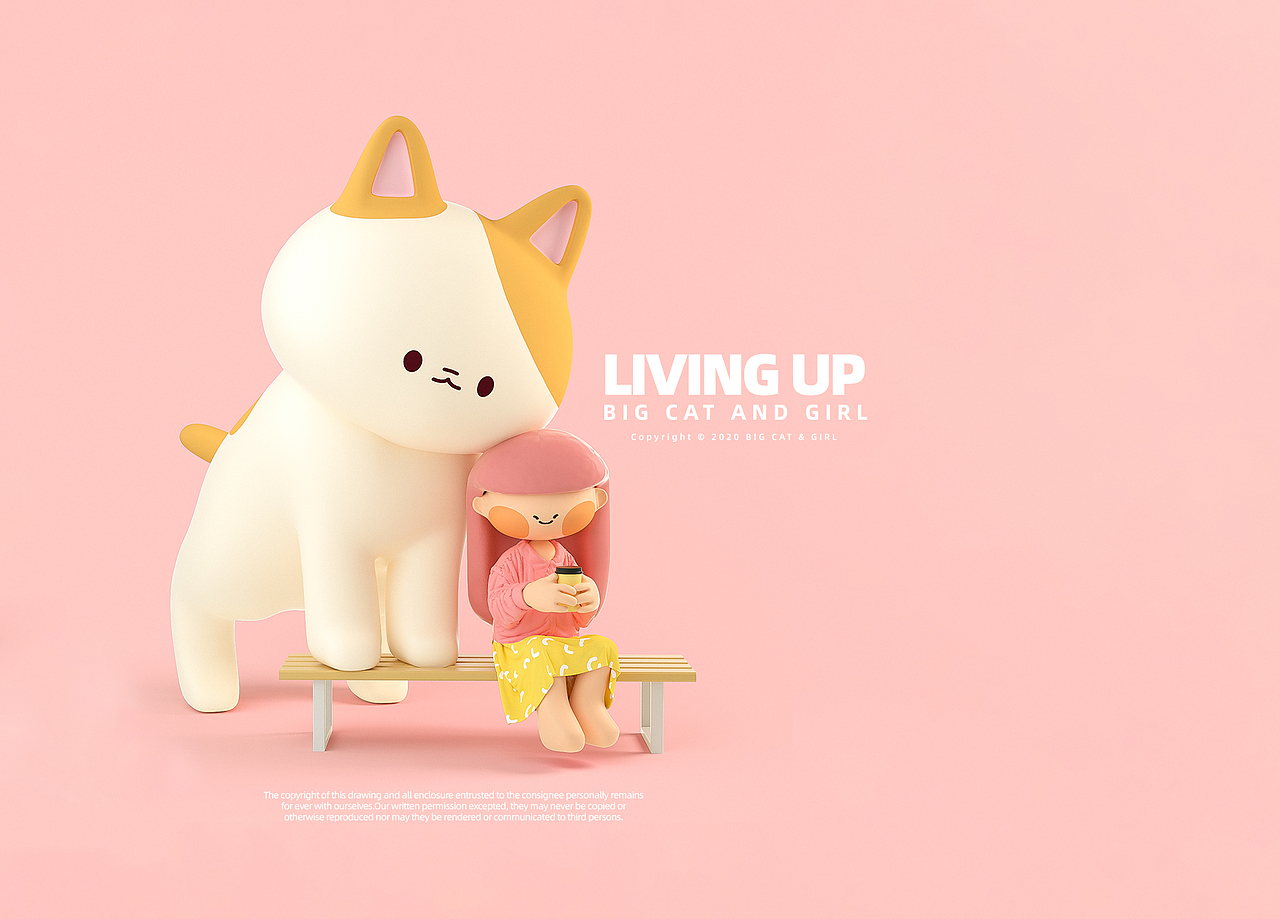 大猫和女孩-2（图ZMjEyNjAyMjQ4） - 人物/生物 - 站酷设计师LoriTsao原创素材 - 站酷ZCOOL
