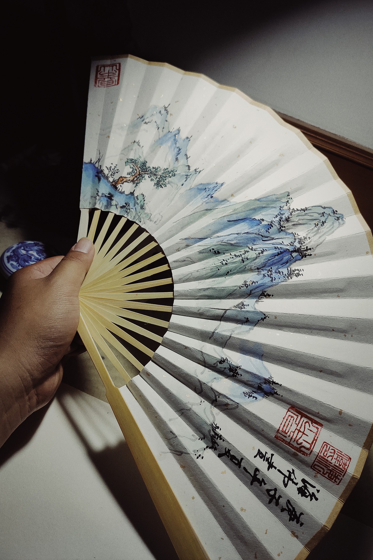 国画折扇