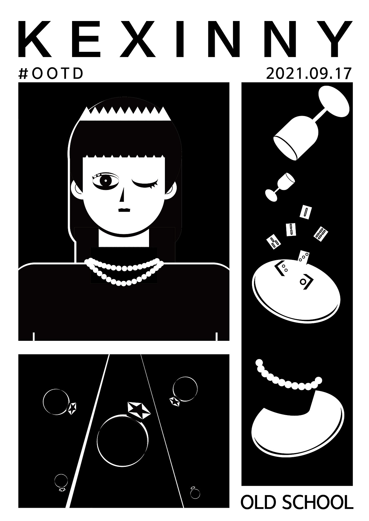 每日摸鱼 黑白插画练习（图ZMjcyNTM0MzAw） - 创作习作 - 站酷设计师快乐肚子KGS原创素材 - 站酷ZCOOL