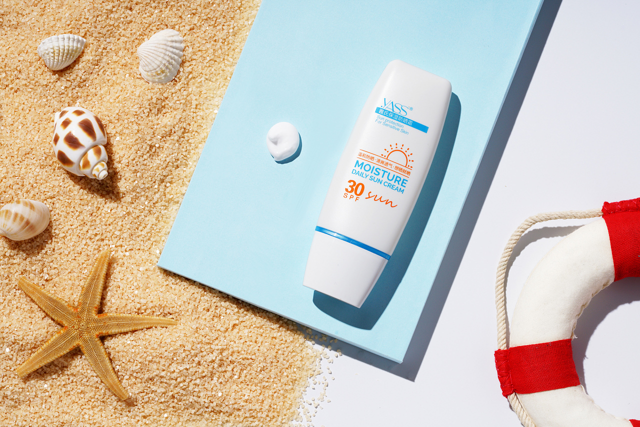 防晒霜摄影护肤品拍摄化妆品创意摄影创意摄影