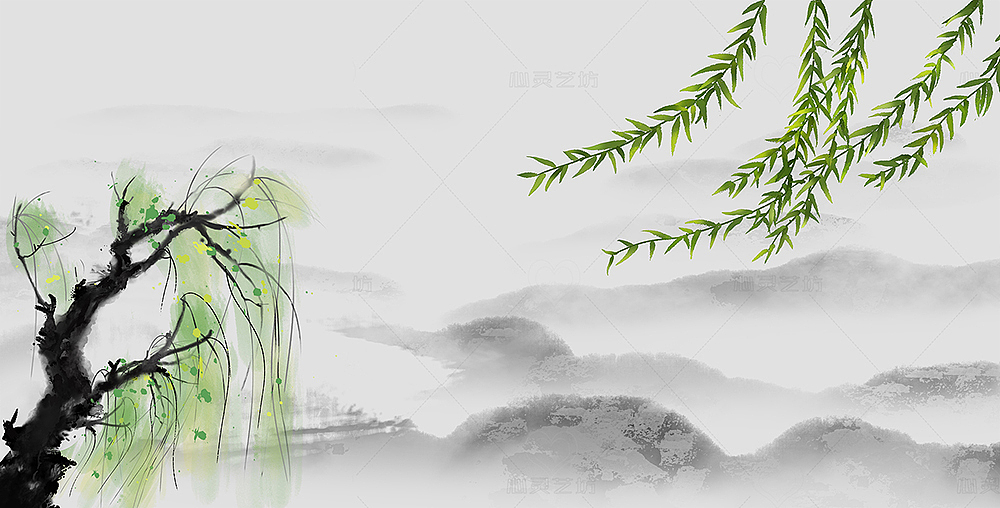 春季山水插画（图ZMjkwNTY4NjM2） - 商业插画 - 站酷设计师心灵艺坊原创素材 - 站酷ZCOOL