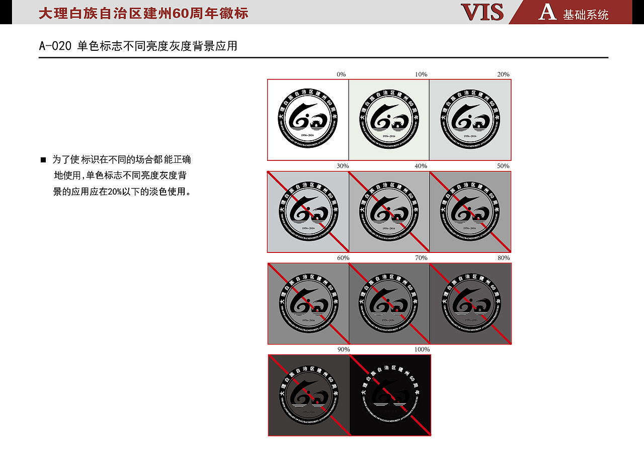 大理白族自治区建州60周年VI参赛作品（图ZNzIzMzg3MzI=） - 品牌 - 站酷设计师藍色飛行鳥原创素材 - 站酷ZCOOL