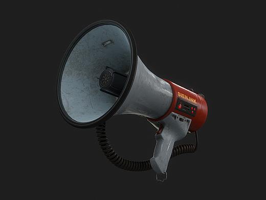 程序化贴图 | PBR 游戏资产—扩音器