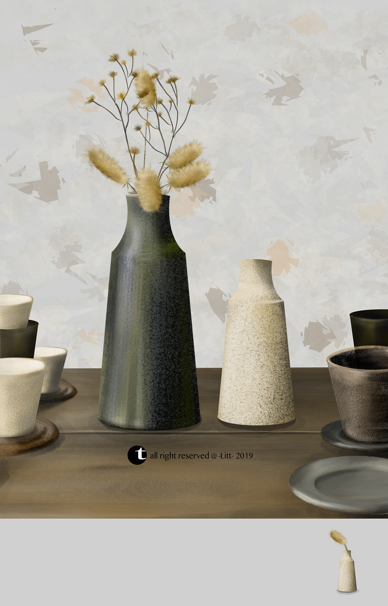 插花（图ZMTY5OTE3Mzg0） - 商业插画 - 站酷设计师Tiffanytt原创素材 - 站酷ZCOOL