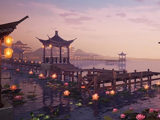 虚幻4_UE4【荷塘小场景】