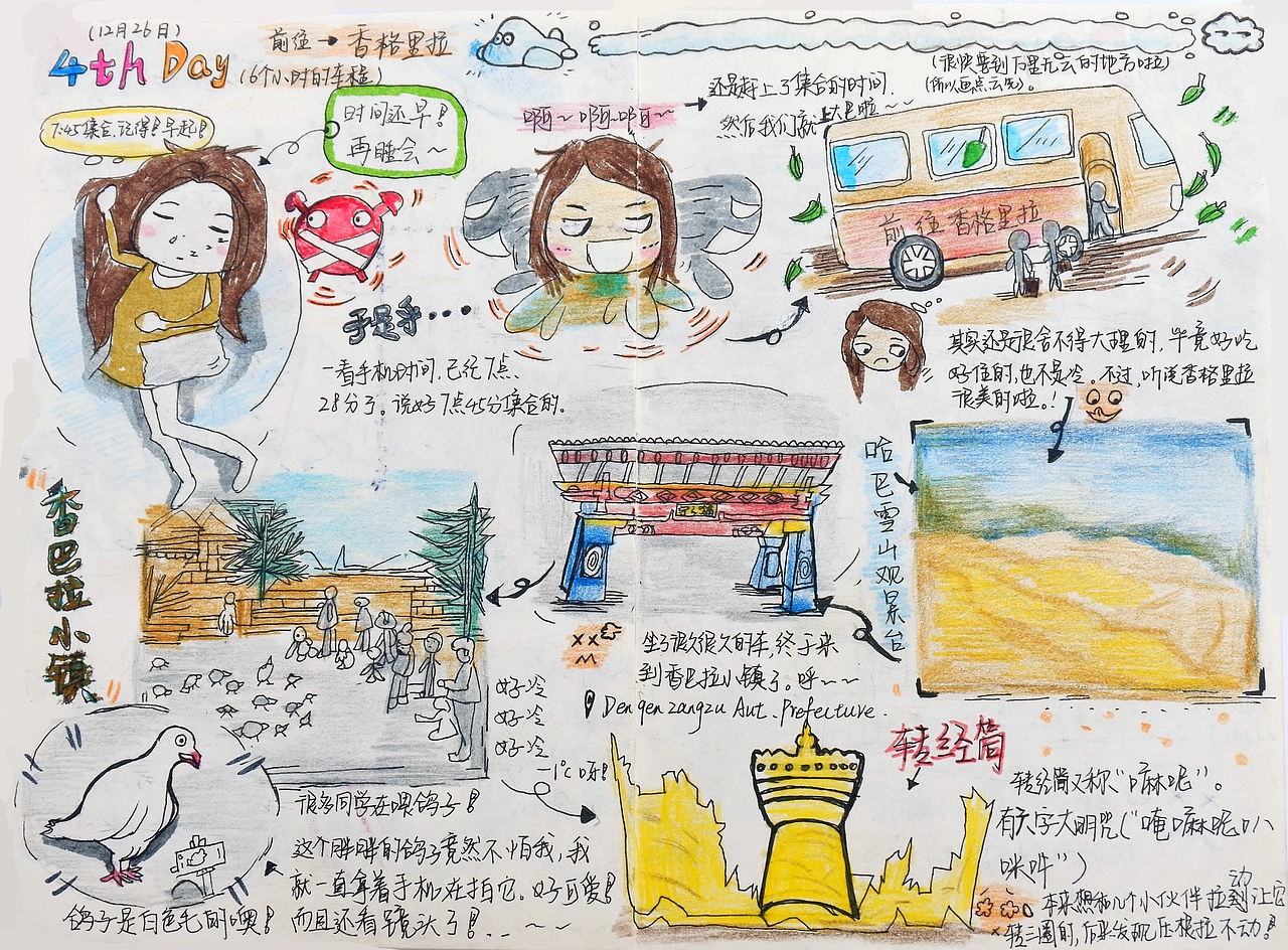 11天12夜的云南采风手绘日记（图ZODEyOTkwMjQ=） - 信息图表 - 站酷设计师黄雨粒原创素材 - 站酷ZCOOL