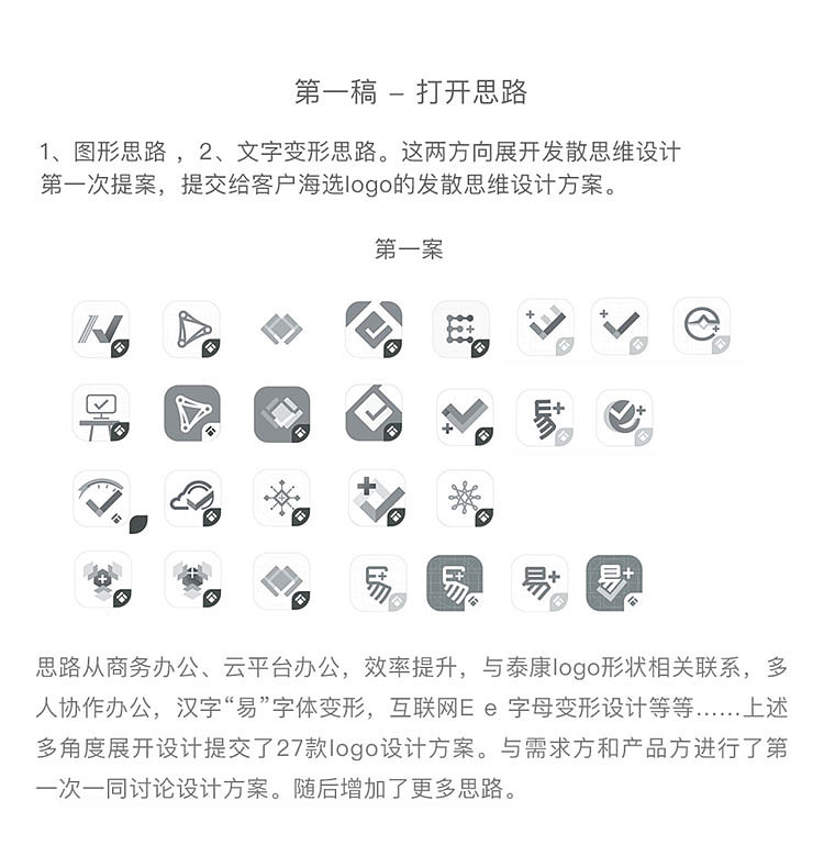 易+ App程序 logo设计