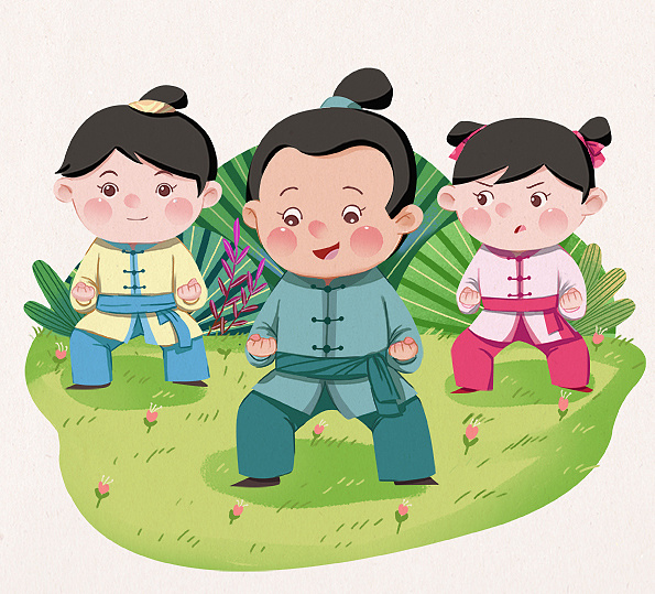 国学儿童绘本插画|插画|儿童插画|拾风插画工作室