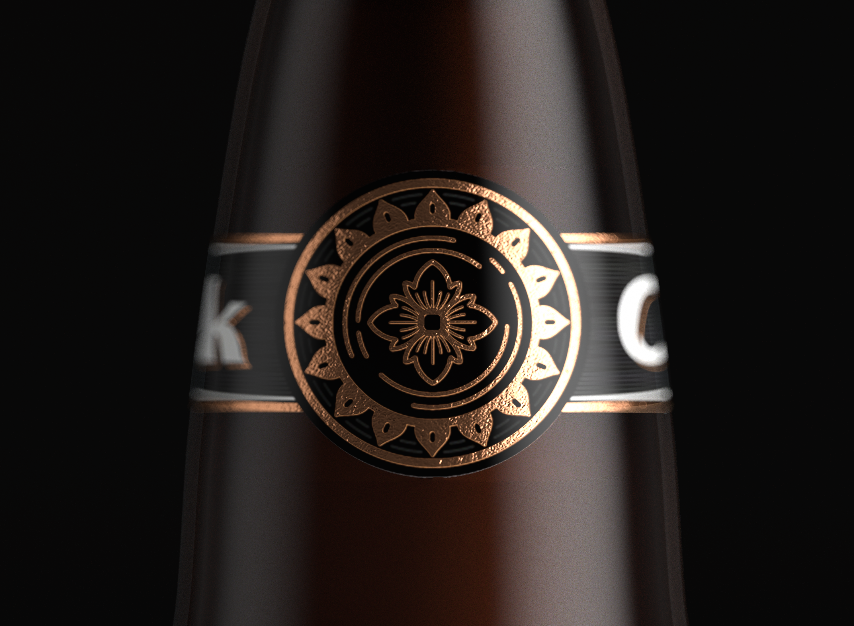 黑凯撒啤酒包装设计