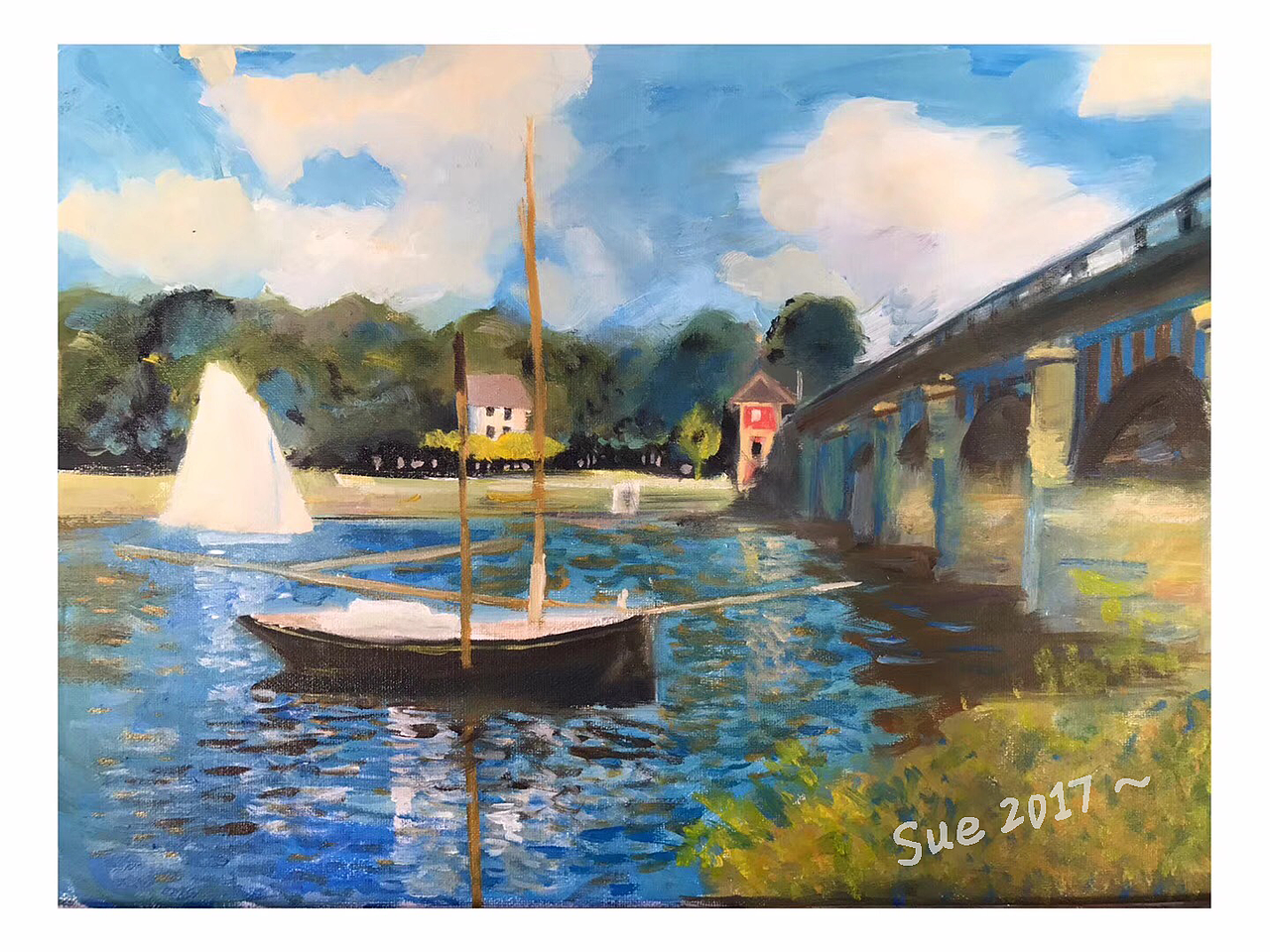 画到迷失自我，再找回方向的油画